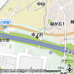 愛知県新城市有海市ノ沢周辺の地図