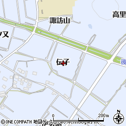 愛知県常滑市久米伝子周辺の地図
