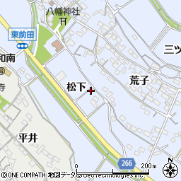 愛知県常滑市久米松下110周辺の地図