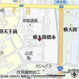 京都府京都市伏見区横大路橋本周辺の地図