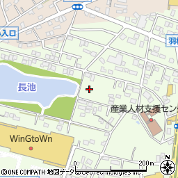 愛知県岡崎市羽根町周辺の地図
