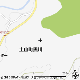 滋賀県甲賀市土山町黒川周辺の地図