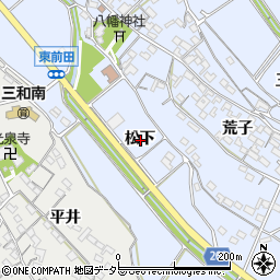 愛知県常滑市久米松下周辺の地図