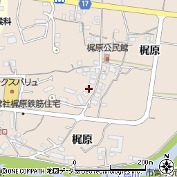 兵庫県加東市梶原187周辺の地図