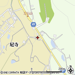 兵庫県三田市尼寺417周辺の地図