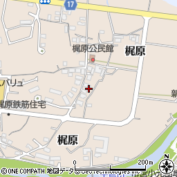 兵庫県加東市梶原179周辺の地図