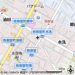 赤から南岡崎店周辺の地図
