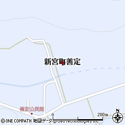 兵庫県たつの市新宮町善定周辺の地図