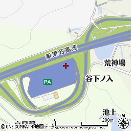 愛知県新城市矢部谷下ノ入周辺の地図