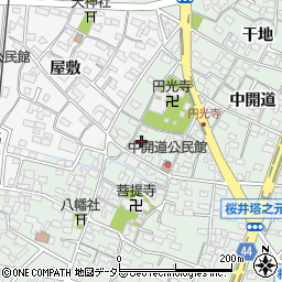 愛知県安城市桜井町寒池7-2周辺の地図