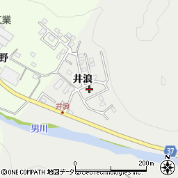 愛知県岡崎市樫山町井浪周辺の地図