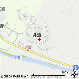 愛知県岡崎市樫山町（井浪）周辺の地図