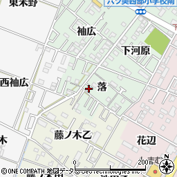 愛知県岡崎市赤渋町落16周辺の地図