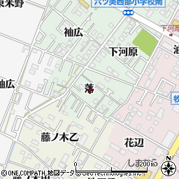 愛知県岡崎市赤渋町落周辺の地図