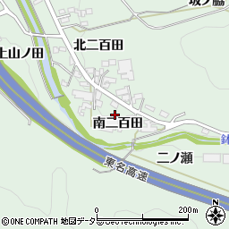 愛知県岡崎市保母町南二百田周辺の地図