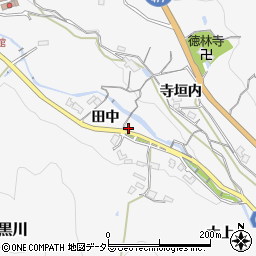 兵庫県川西市黒川田中210周辺の地図