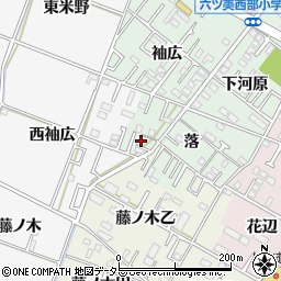 愛知県岡崎市赤渋町落41周辺の地図