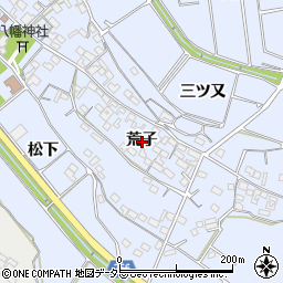 愛知県常滑市久米荒子周辺の地図