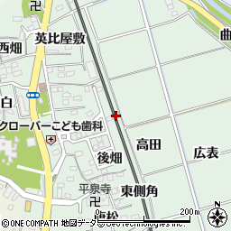 愛知県知多郡阿久比町椋岡山崎周辺の地図