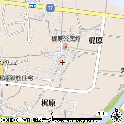 兵庫県加東市梶原182周辺の地図
