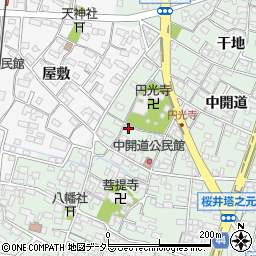 愛知県安城市桜井町寒池8-5周辺の地図