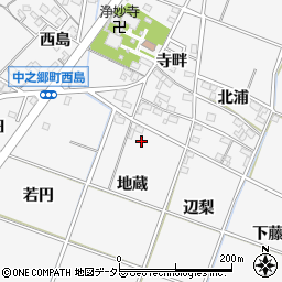 愛知県岡崎市中之郷町地蔵81周辺の地図