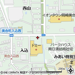ビーフィット・ドミー　美合店周辺の地図