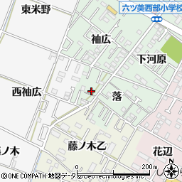 愛知県岡崎市赤渋町落40周辺の地図