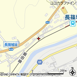 愛知県新城市長篠冷田周辺の地図