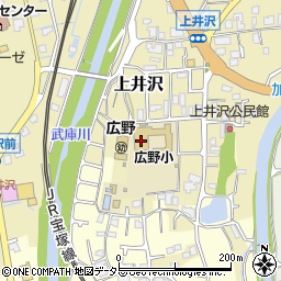 兵庫県三田市上井沢295周辺の地図