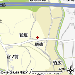 愛知県新城市大宮儀徳周辺の地図