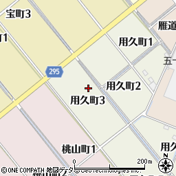 愛知県碧南市用久町周辺の地図