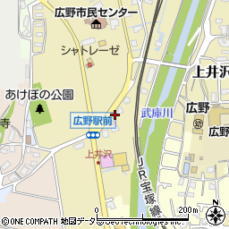 兵庫県三田市上井沢141周辺の地図