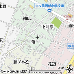 愛知県岡崎市赤渋町落12周辺の地図