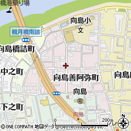 〒612-8121 京都府京都市伏見区向島善阿弥町の地図