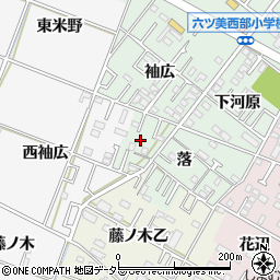 愛知県岡崎市赤渋町落37周辺の地図