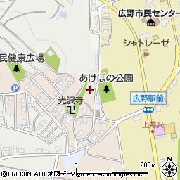 兵庫県三田市広沢91周辺の地図