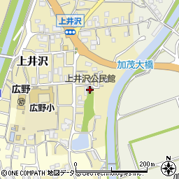 兵庫県三田市上井沢209周辺の地図