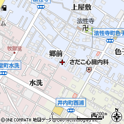 愛知県岡崎市法性寺町郷前55周辺の地図