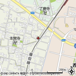 兵庫県姫路市香寺町土師880周辺の地図