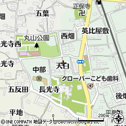 愛知県知多郡阿久比町椋岡天白周辺の地図