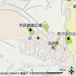 兵庫県三田市広沢104周辺の地図