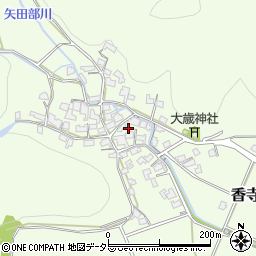 兵庫県姫路市香寺町矢田部周辺の地図