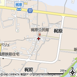 兵庫県加東市梶原196周辺の地図