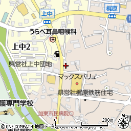 兵庫県加東市梶原332周辺の地図