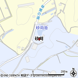 愛知県常滑市久米砂刈周辺の地図