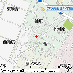 愛知県岡崎市赤渋町落36周辺の地図