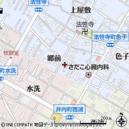 愛知県岡崎市法性寺町郷前56周辺の地図