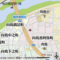 京都府京都市伏見区向島善阿弥町46-4周辺の地図