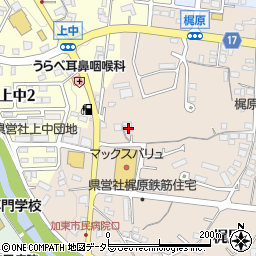 兵庫県加東市梶原326周辺の地図